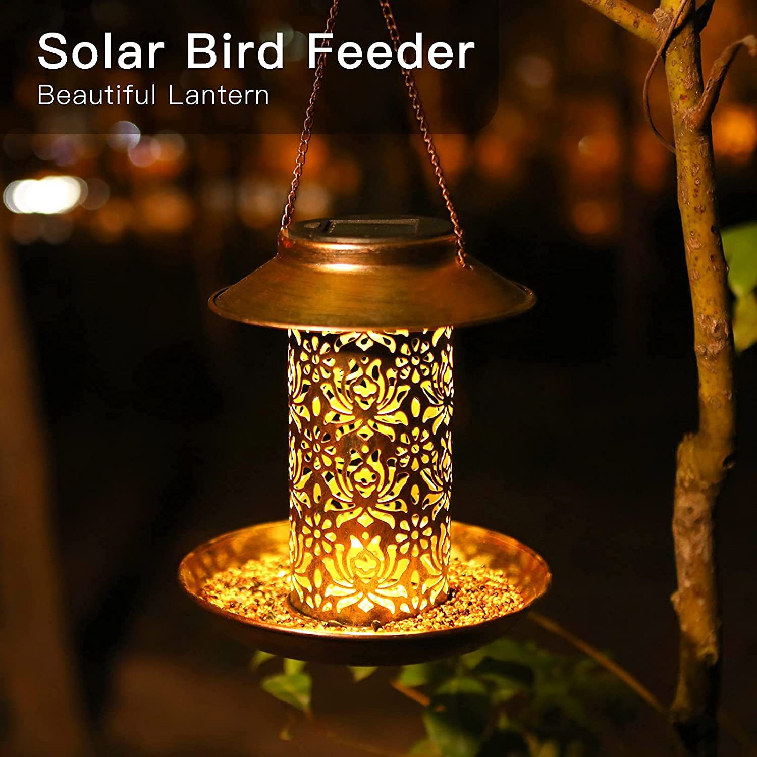 Hanging Bird House Metal Outdo - Outdoor Lighting Backyard Ideas recension och pris
