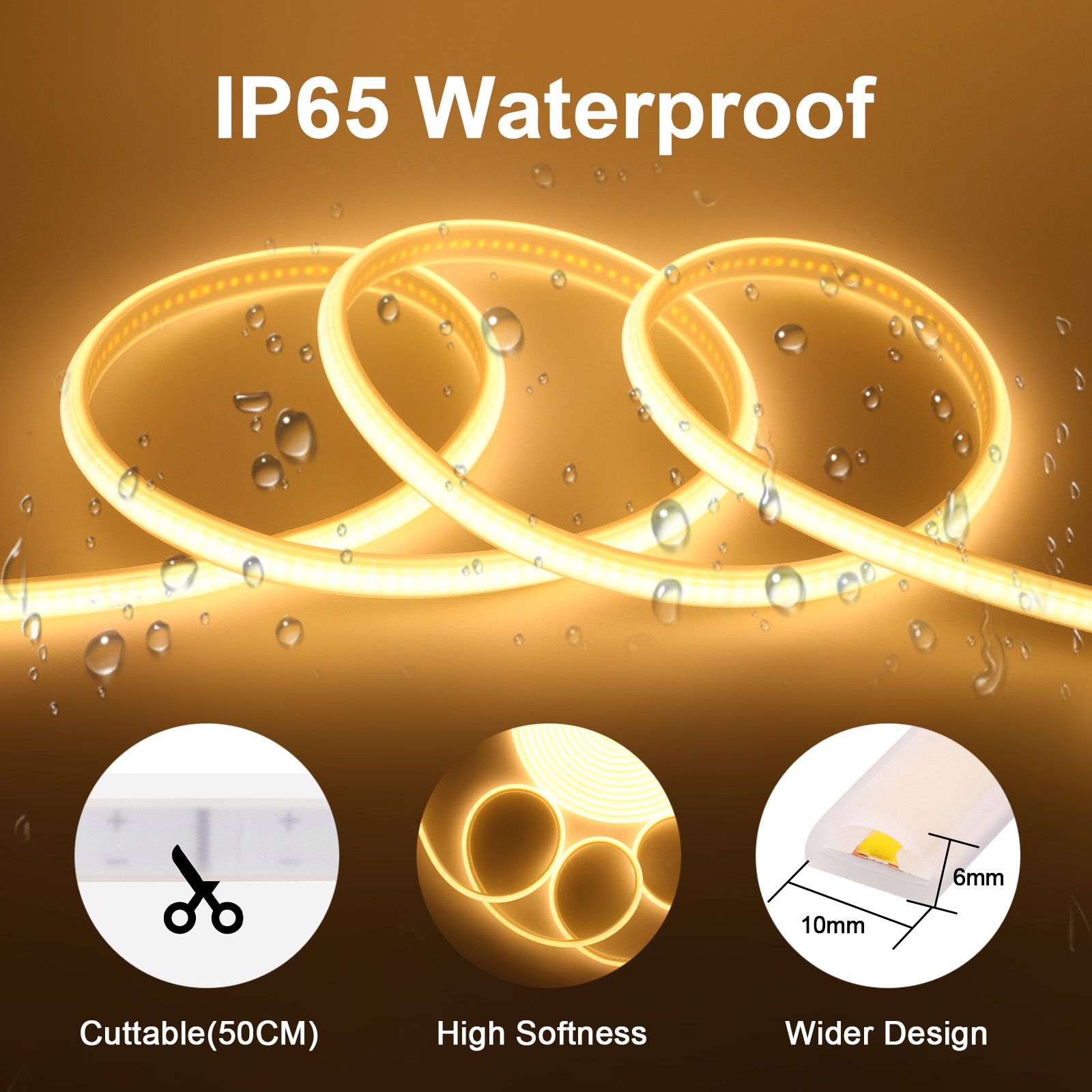 Dimmable COB LED Strip Light 2 - Outdoor Lighting Restaurant recension och pris