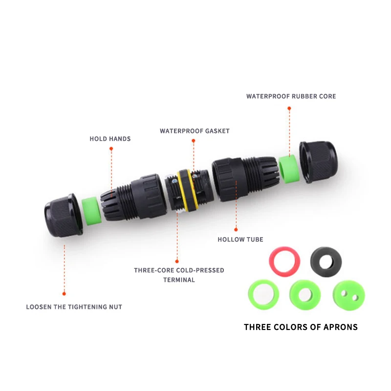 2Pin 3Pin M16 Cable Connector  - Outdoor Lighting Wire Connectors recension och pris