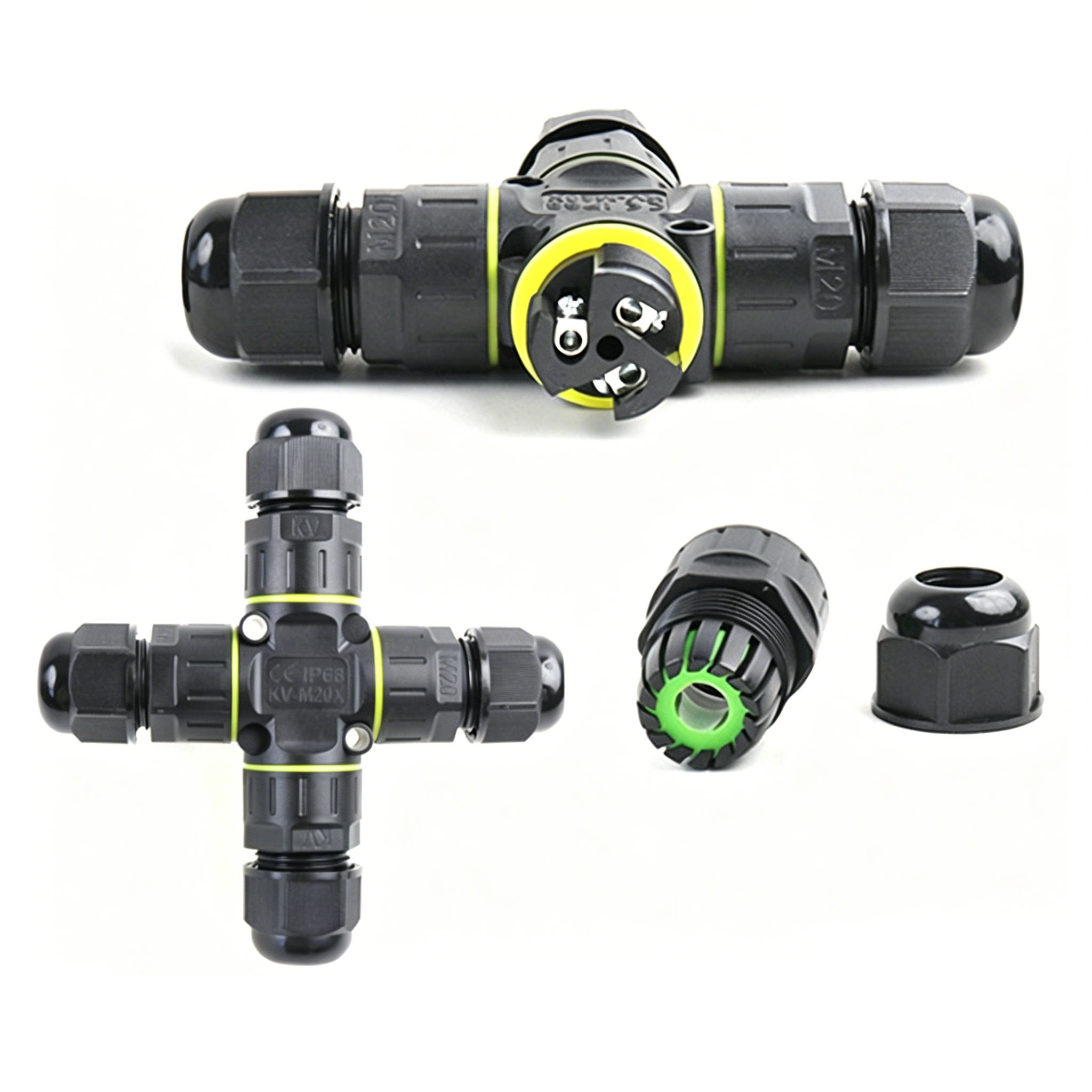 IP68 4-Way Cross Waterproof Co - Outdoor Lighting Wire Connectors recension och pris