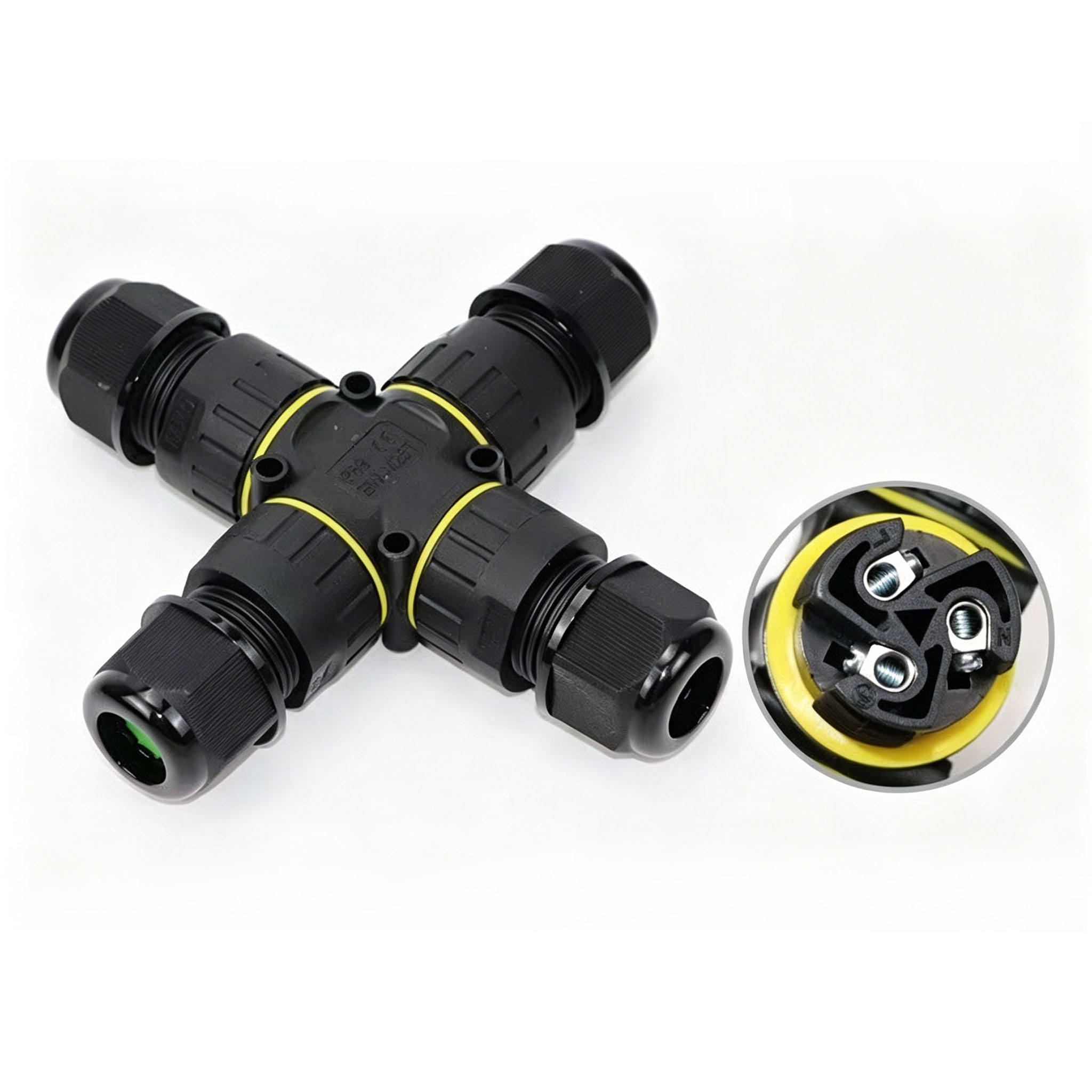 IP68 4-Way Cross Waterproof Co - Outdoor Lighting Wire Connectors recension och pris