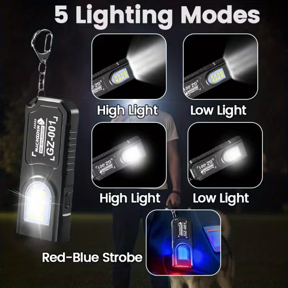 Mini COB LED Keychain Flashlig - Lighting Fixture Outdoor recension och pris