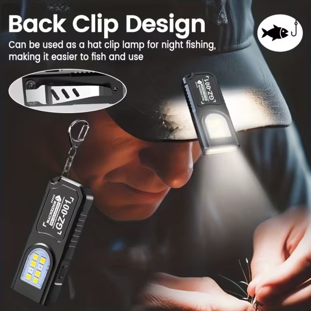 Mini COB LED Keychain Flashlig - Lighting Fixture Outdoor recension och pris